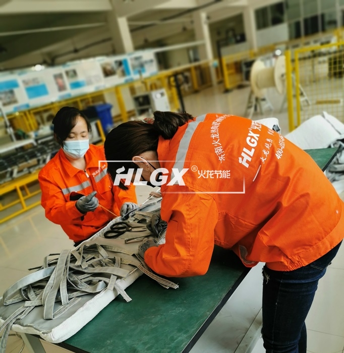 火龍保溫套現(xiàn)場加工