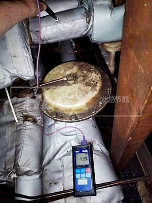 硫化系統管道保溫套表面溫度